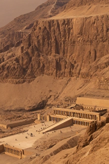Africa, Egypt, Upper Egypt, Luxor. Temple of Hatshepsut, early morning view of Deir