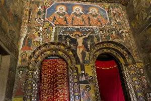 Ethiopia Gallery: Africa, Ethiopia, Ethiopian Highlands, Western Amhara, Gondar, Debre Berhan Selassie Church