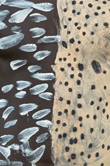 Africa, Ethiopia, Southern Omo, Karo Tribe. Detail of the body decoration on a Karo man