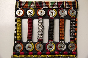 Images Dated 3rd October 2014: Africa, Kenya. Msai tribal beadwork