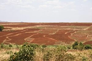 Images Dated 2nd November 2006: Africa; Malawi; Dadza; Plowed fields near Dadza