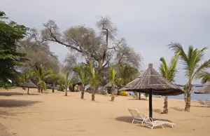Roy Schwarz Prints: Africa; Malawi; Lake Malawi; Mangochi; Beach at Club Makakola on Lake Malawi