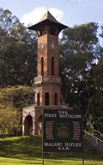 World War Ii Prints: Africa; Malawi; Zomba; World War II Memorial for Malawi Rifles