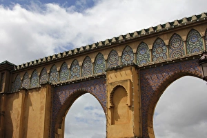 Imperial Prints: Africa, Morocco, Meknes. Arches of Meknes city wall