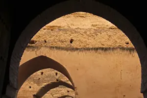 Images Dated 9th March 2012: Africa, Morocco, Meknes. Arches of the royal granaries of Moulay Ismal
