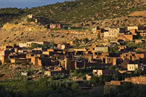 Atlas Mountains Prints: Africa, Morocco, Tansghart. Village of Tansghart in the Atlas Mountains