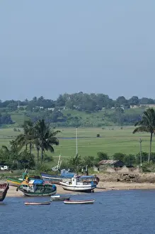 Oceanfront Prints: Africa, Mozambique, Maputo. Waterfront views around the port area of the capital city of Maputo