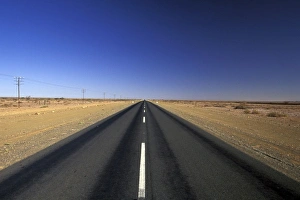 Roadway Prints: Africa, Namibia, Asab. Desert highway 81