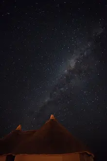 Milky Way Prints: Africa, Namibia, Namib Desert, Namib Naukluft Park. View of Milky Way above the Dune Lodge