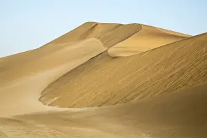 Images Dated 29th August 2014: Africa, Namibia, Namib Desert. Pinwheel pattern on sand dunes