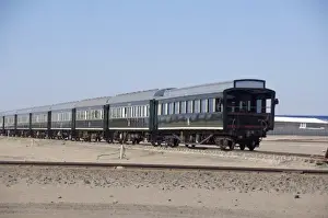 Images Dated 11th May 2010: Africa, Namibia, Swakopmund. Namibia tourist sight seeing train, Pride of Africa