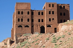 Images Dated 6th May 2015: Africa, North Africa, Morocco, Ouarzazate, Ait Benhaddou, Southern Moroccan landscape