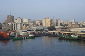 Africa, Senegal, Dakar. Capital city of Dakar, port area