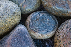 Images Dated 19th March 2014: Africa, South Africa, Buckballbaai. Cluster of rocks rounded by erosion. Credit as