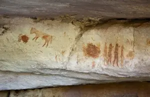 Africa, South Africa, Northern Cederberg Pakhuis Conservancy, Sevilla Rock Art Trail