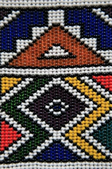 Décor Prints: Africa, South Africa. Traditional beaded art