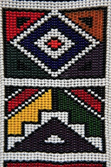 Africa, South Africa. Traditional beaded art
