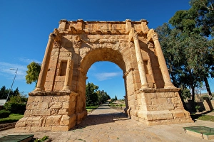Roman Prints: Africa, Tunisia, Kasserine. Ancient Roman Ruins of Sbeitla (Sufetula)