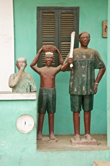 Images Dated 25th February 2008: Africa, West Africa, Ghana, Elmina. Close-up shot of Abese Number Five, an Asafo