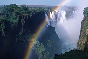 Zambezi River Prints: Africa, Zimbabwe. Victoria Falls