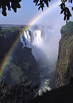 Zambezi River Prints: Africa, Zimbabwe, Zambia. Victoria Falls