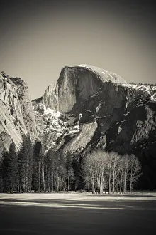 Afternoon light on Half Dome in winter, Yosemite National Park, California USA
