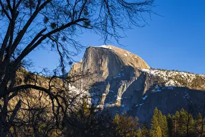 Images Dated 2nd March 2022: Afternoon light on Half Dome in winter, Yosemite National Park, California USA