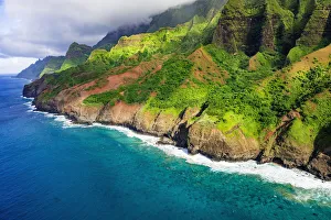 Images Dated 21st October 2015: Afternoon light on the Na Pali Coast, Coast Wilderness State Park, Kauai, Hawaii, USA