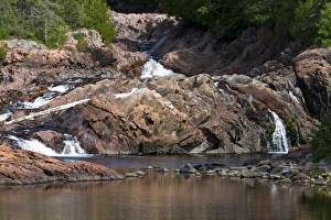 Images Dated 14th August 2011: Aguasabon River flowing into Lake Superior at Terrace Bay, Ontario, Canada