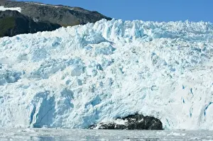 Images Dated 6th September 2009: Aialik Glacier meets the waters of Aialik Bay in Kenai Fjords National Park Alaska