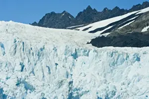 Images Dated 6th September 2009: Aialik Glacier meets the waters of Aialik Bay in Kenai Fjords National Park Alaska