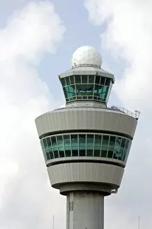 Images Dated 6th August 2007: Air traffic control tower at Schiphol Airport in Amsterdam, Netherlands