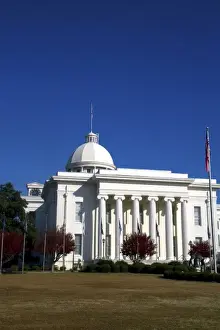 Gulf Coast Prints: The Alabama State Capitol Building located on Goat Hill in Montgomery, Alabama, USA