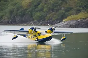 Air Plane Prints: Alaska. Katmai NP. A Grumman Widgeon amphibian in Amalik Bay