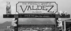 Janet Muir Prints: Alaska, Valdez. Marina sign