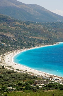 Images Dated 12th August 2007: Albania, Borsh Beach