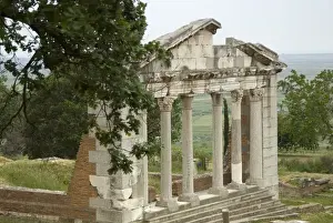 Aldo Pavan Prints: Albania, Fier, Apollonia, greek archaelogical site, Agora