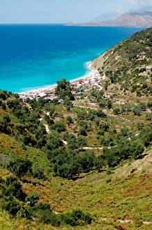 Images Dated 12th August 2007: Albania, Piqueras. Bunets beach