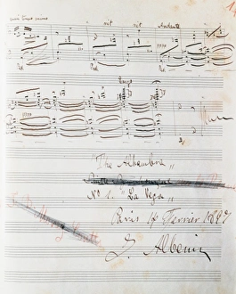 Albeniz, Isaac (Camprodon, 1860-Cambo-les-Bains, 1909). Spanish composer and pianist