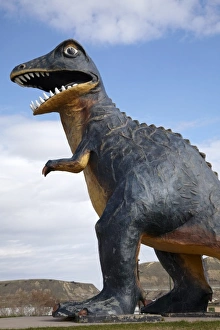 Albertosaurus Dinosaur Statue, Drumheller, Alberta, Canada