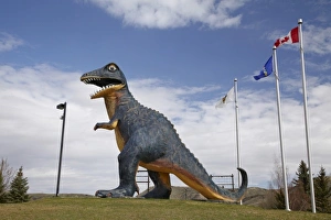 Albertosaurus Dinosaur Statue, Drumheller, Alberta, Canada