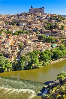 Images Dated 15th May 2014: is Alcazar Fortress Medieval City Tagus River Toledo Spain