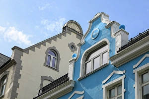 Alesund Prints: Alesund, Norway. Art deco architecture, painted historic buildings
