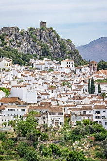 Cloudy Prints: Algatocin, Malaga, Andalusia, Spain. Mountain village