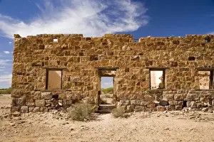 South Australia Prints: Algebuckina Railway Station Ruins (Old Ghan Railway)