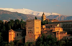 Icon Prints: Alhambra; Granada; Andaslusia, Spain, Sierra Nevada
