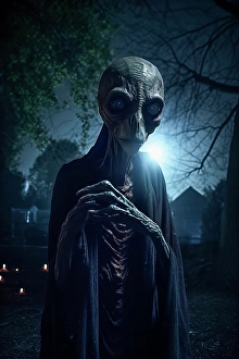 AI Generated Image Prints: Alien at night. ©Jim Zuckerman / Jaynes Gallery / DanitaDelimont.com