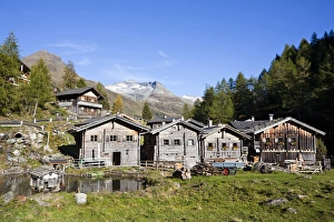 Hohe Tauern Prints: The alp Aussergschloess in East Tyrol, national park Hohe Tauern Europe, central europe