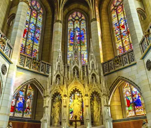 Basilica Prints: Altar All Saints Castle, Wittenberg, Germany. Where Luther posted 95 thesis