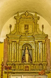 Cloister Prints: An altar within the Santa Catalina Monastery in the White City of Arequipa, Peru